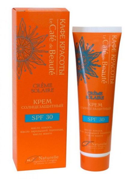 Крем солнцезащитный Кафе красоты SPF 30 100мл фотография