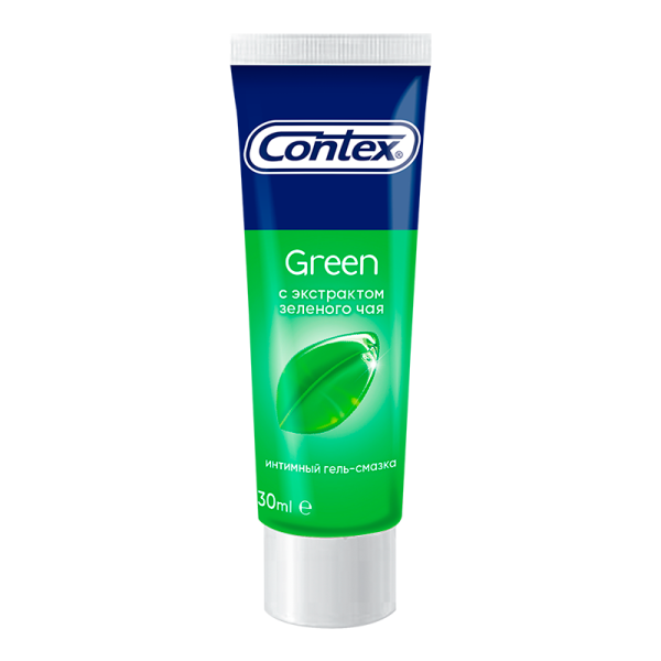 Интимный гель-смазка Contex Green с антибактериальным эффектом, 30 мл фотография