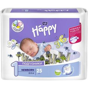 Подгузники Bella Happy Ньюборн 2-5кг 25шт