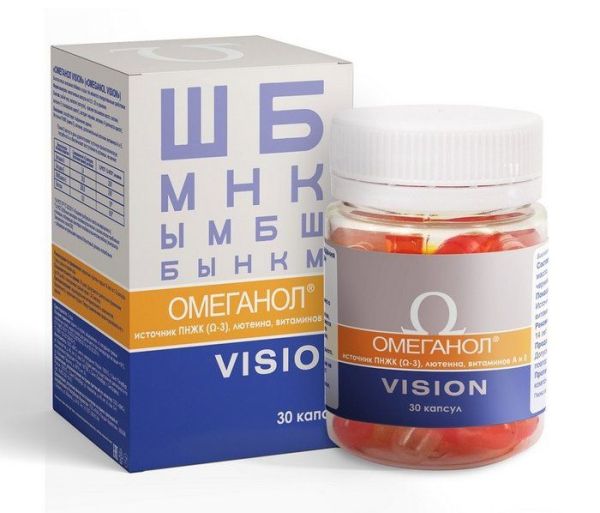 Омеганол Vision 30 капсул по 0,5г фотография